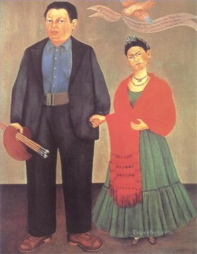 Frida Kahlo Painting - Frieda y Diego Rivera feminismo Frida Kahlo